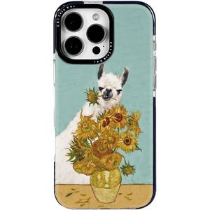 iPhone 12 Pro Max Llama Sunflower Case, Van Gogh Style Art Phone Case